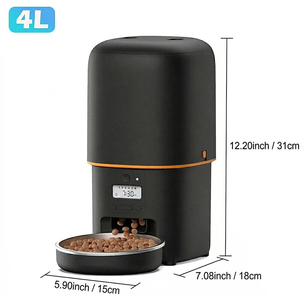 Nityers Automatic Cat Feeder With Voice Recorder And Timed Feeding