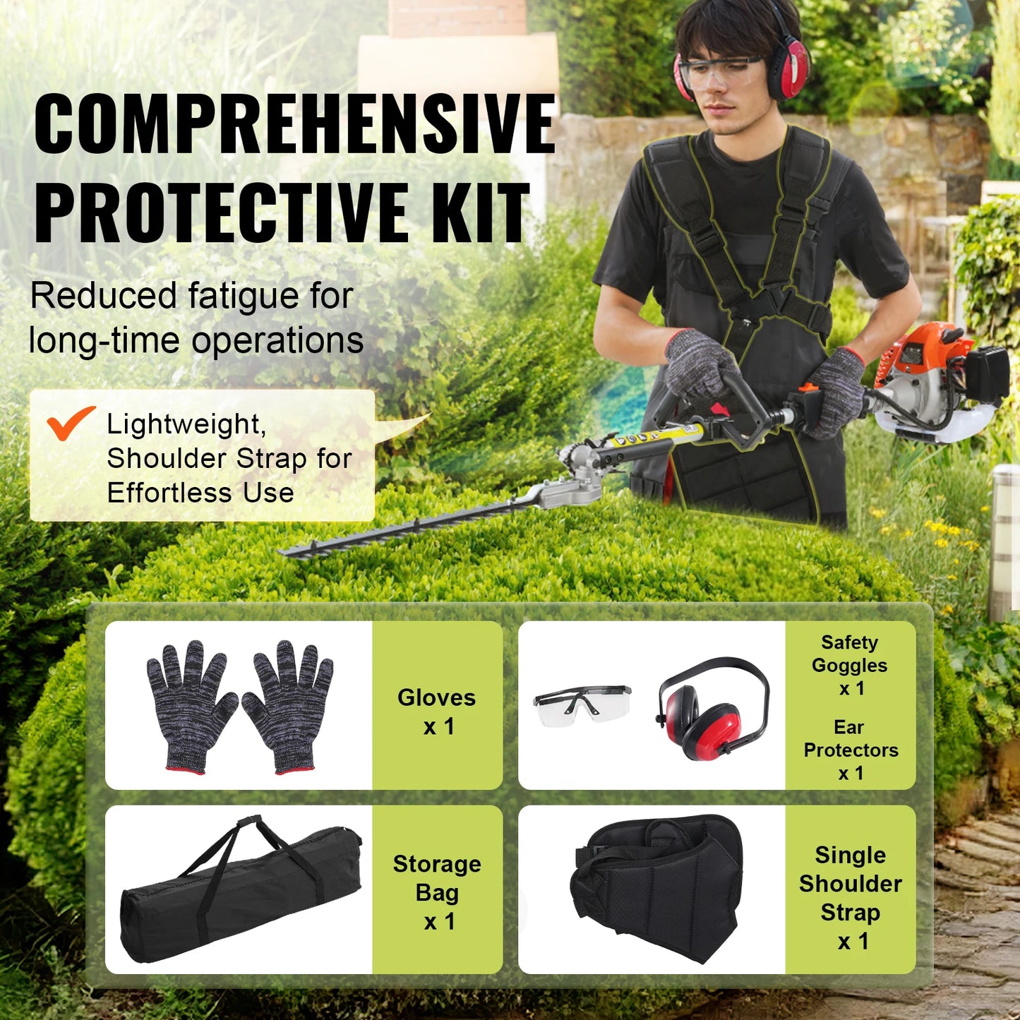 SucceBuy 26cc 5In1 Gas Hedge Trimmer And Multi Tool