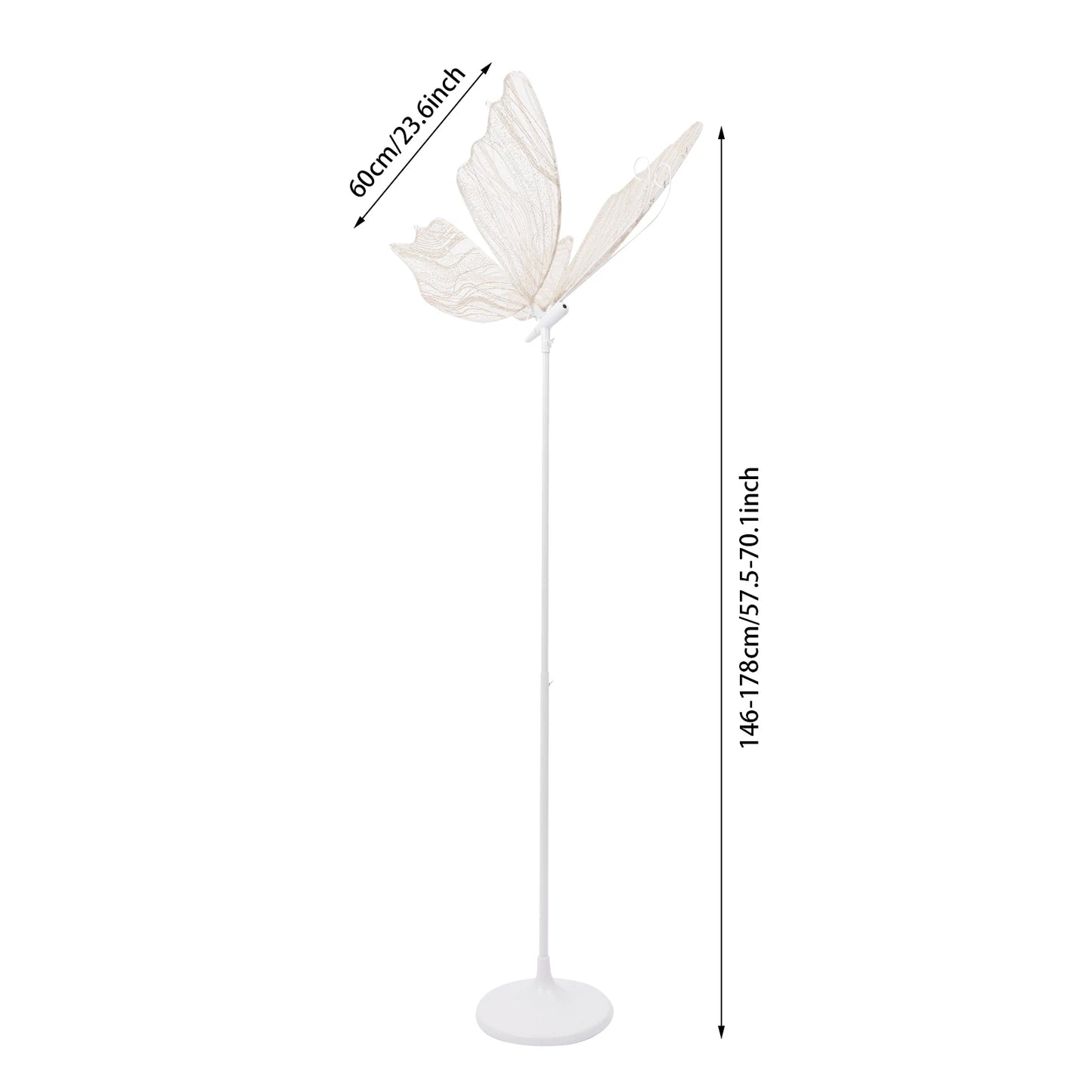 2PCS Wedding Butterfly Floor Lamp LED Wings Creative Decoration