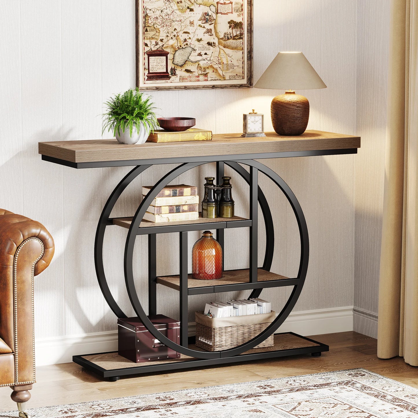 Tribesigns 4-Tier Console Table for Entryway Hallway