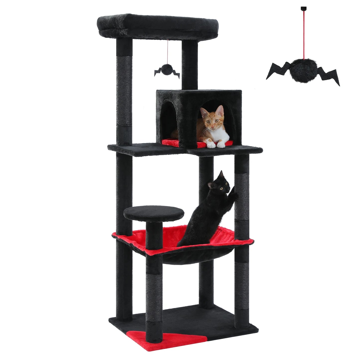 PAWZ Road Gothic Cat Tree Indoor Five Tier Tower With Hammock