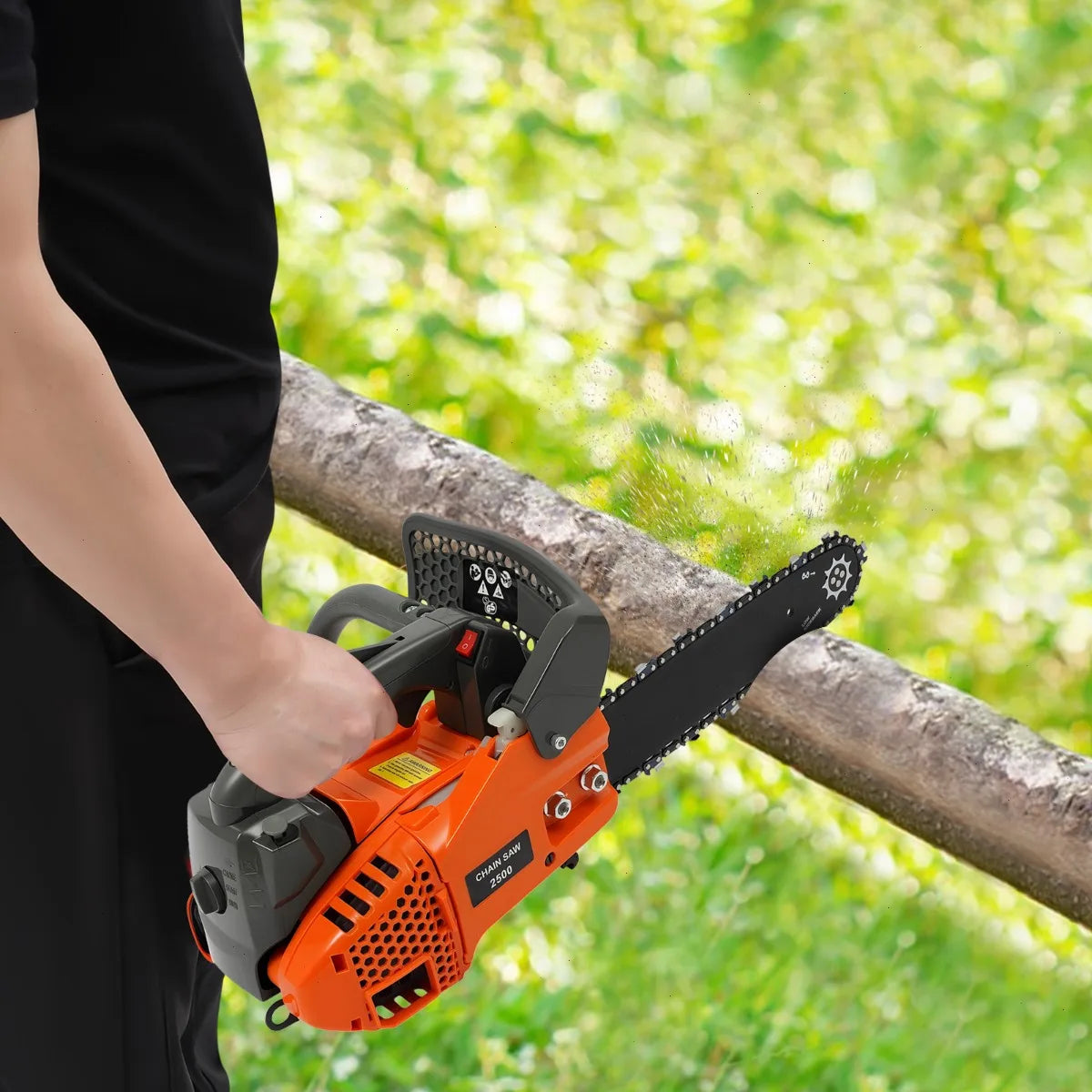 Bymaocar Gas Chainsaw 25.4CC 2 Stroke Top Handle Lightweight