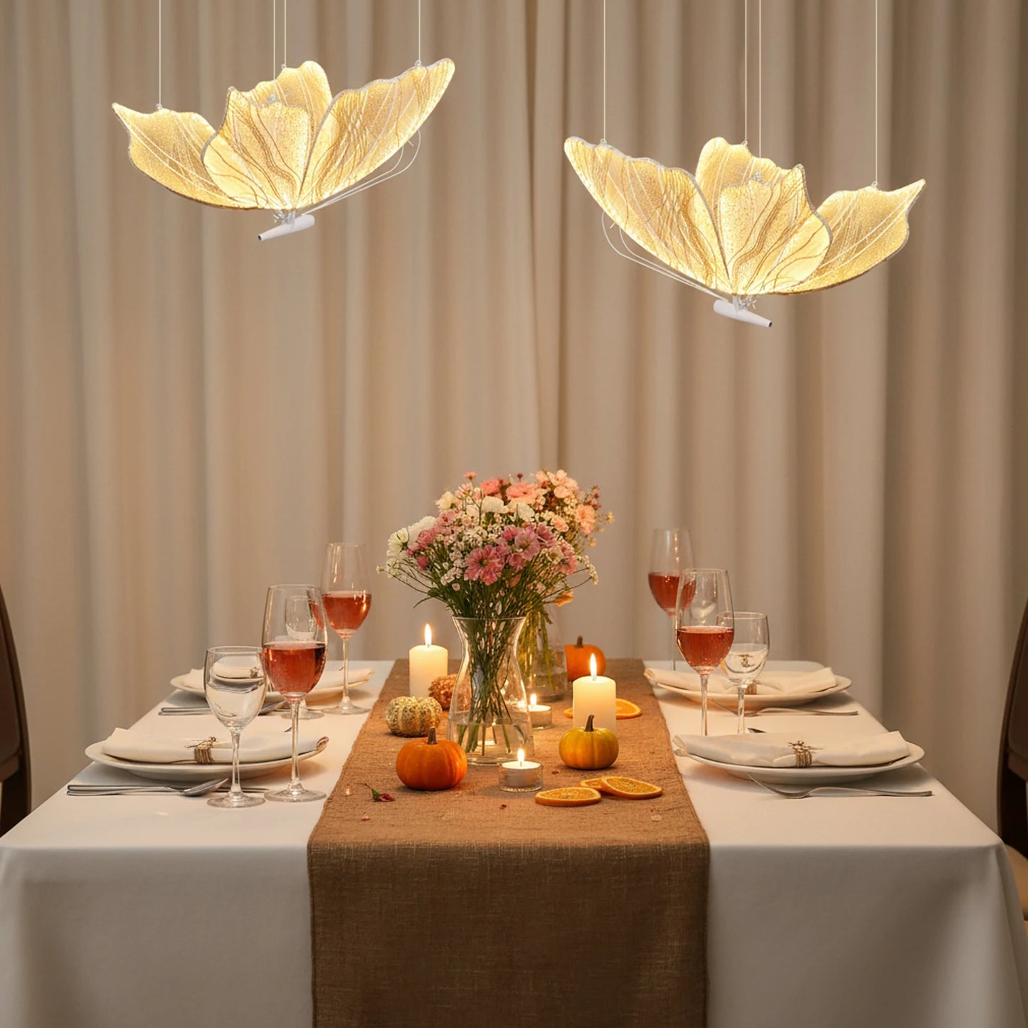 2PCS Wedding Butterfly Floor Lamp LED Wings Creative Decoration