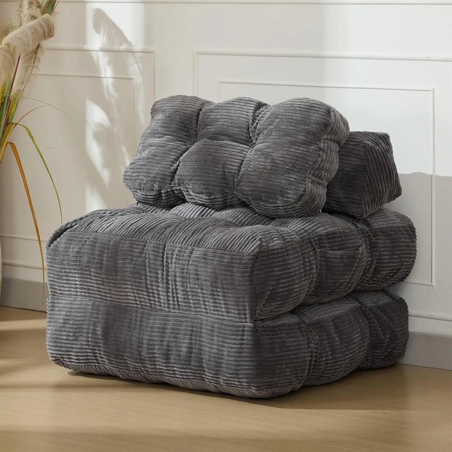 HiMISS 3In1 Folding Sofa Bed With Back Support Pillow
