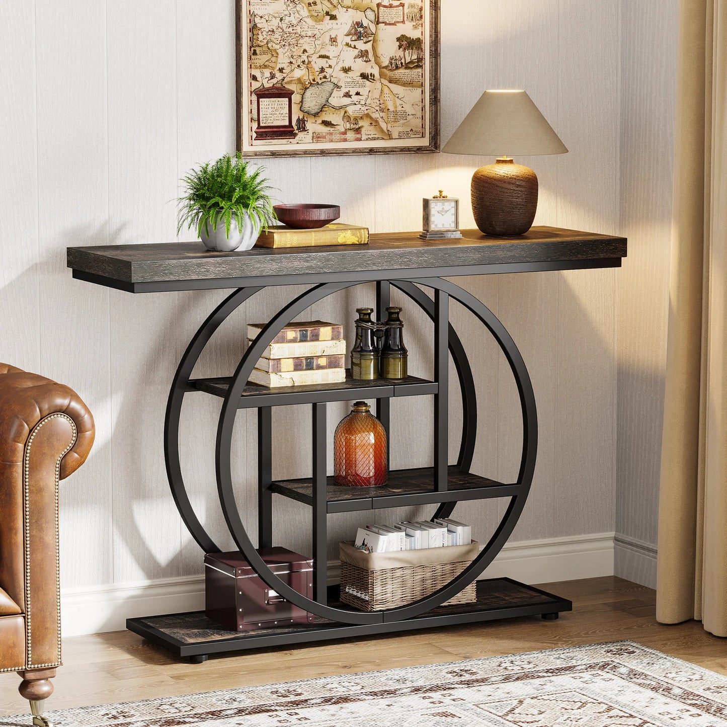 Tribesigns 4-Tier Console Table for Entryway Hallway