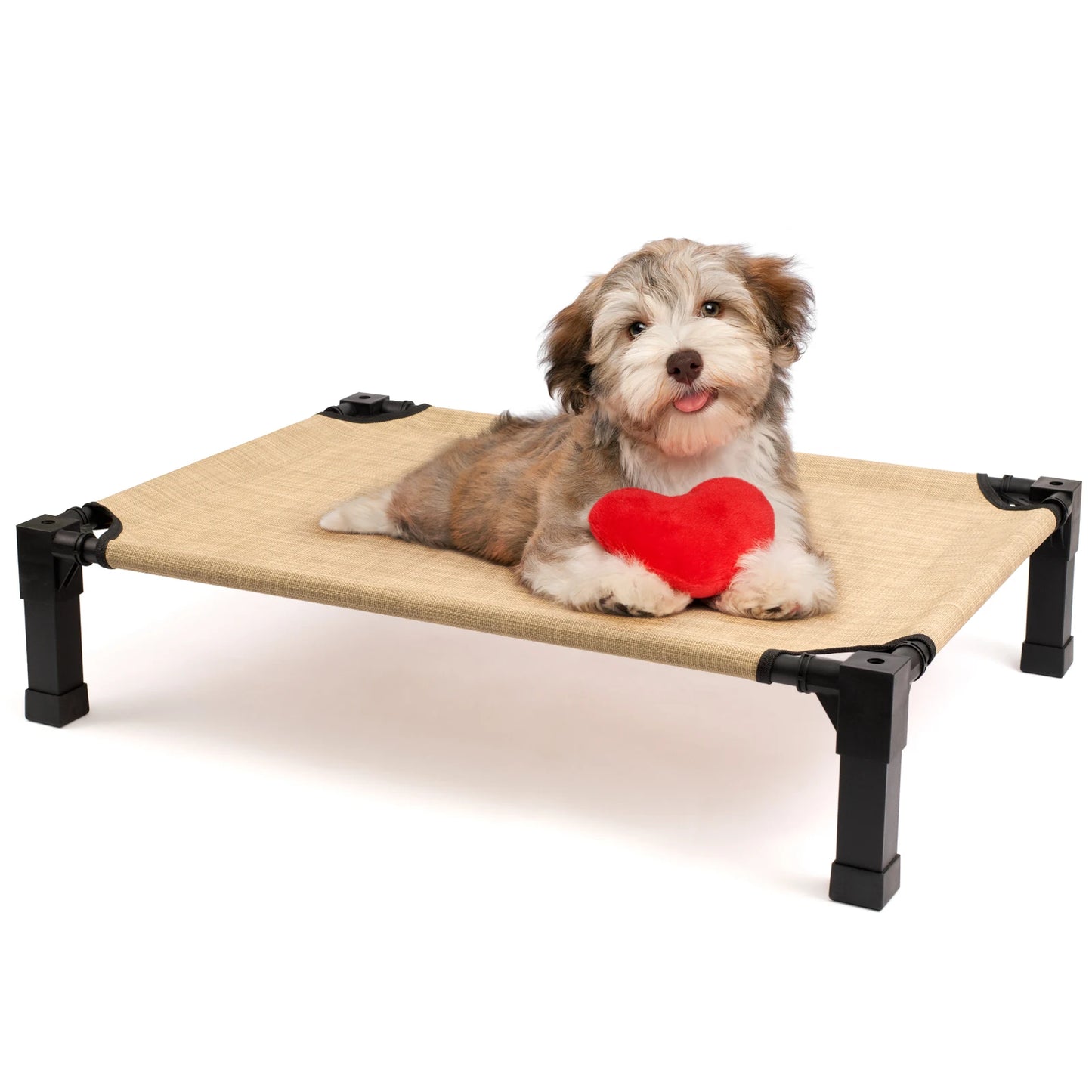Elevated Dog Bed With Cooling Raised Pet Cot Mesh Frame