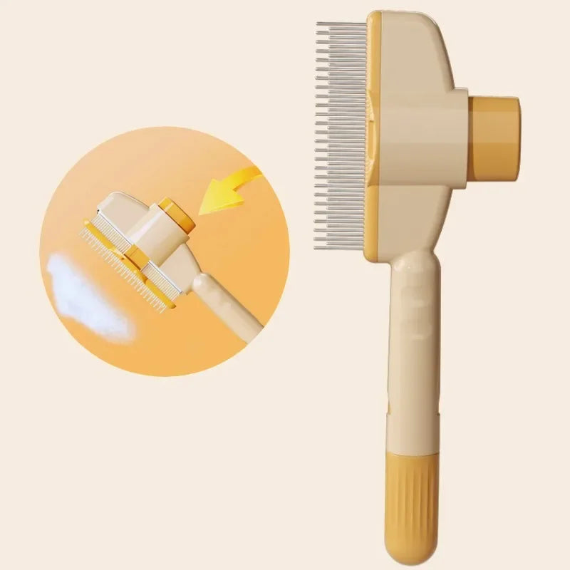 Self Cleaning Dog Comb Cat Grooming Brush for Pet Hair