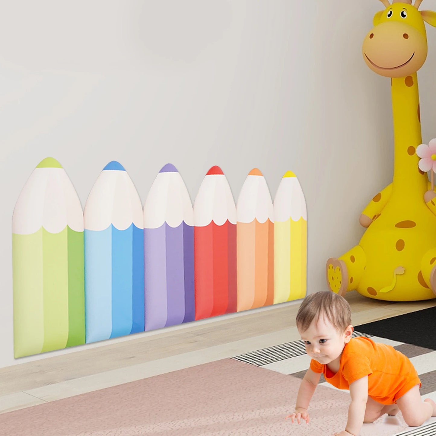 Pencil Wall Stickers Anti Collision Padding For Kids