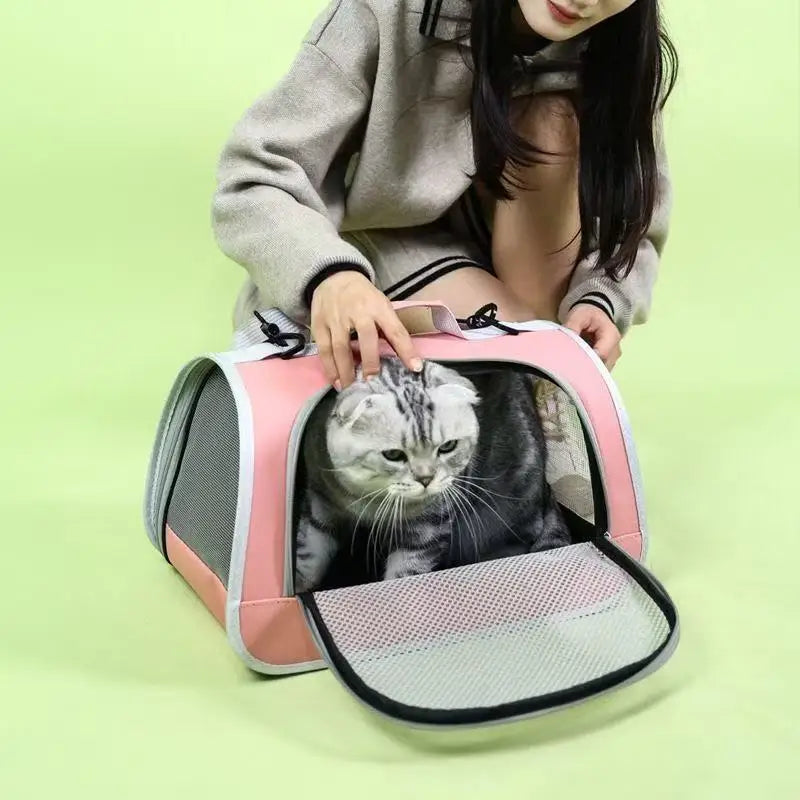 Breathable Portable Pet Carrier Bag For Cats And Small Dogs