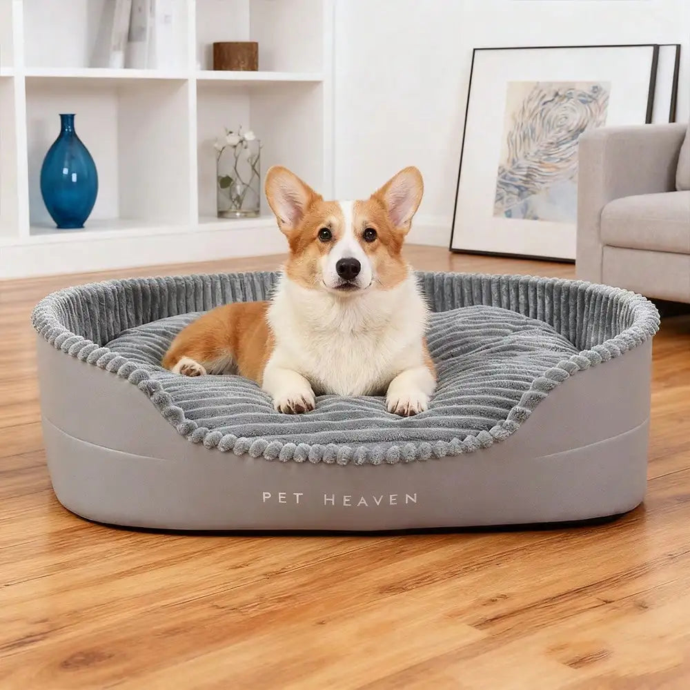 Machine Washable Soft And Cozy Pet Bed All Season For Dogs And Cats