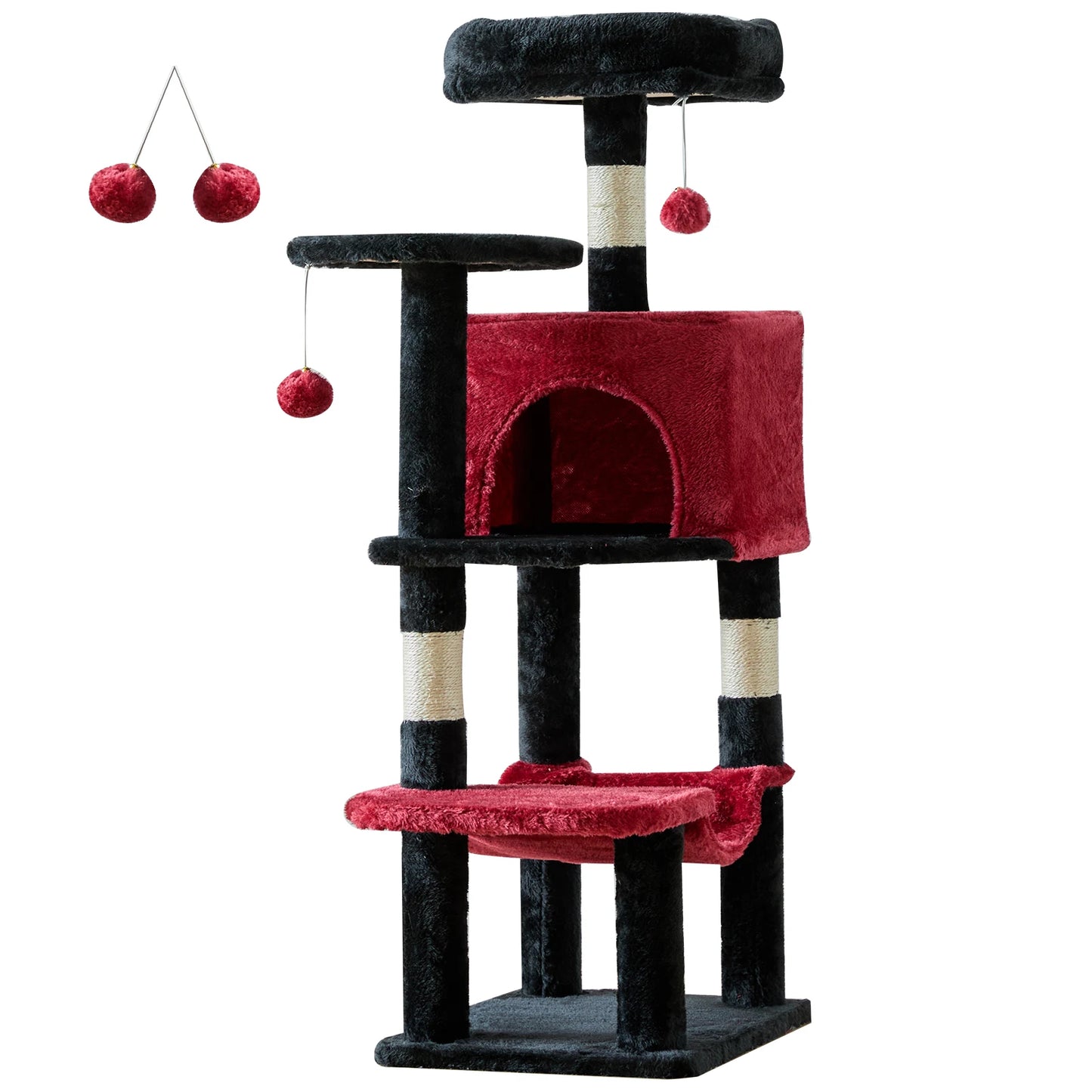 JHK Cat Tree Tall Multi Cat Climbing Tower Sisal Posts