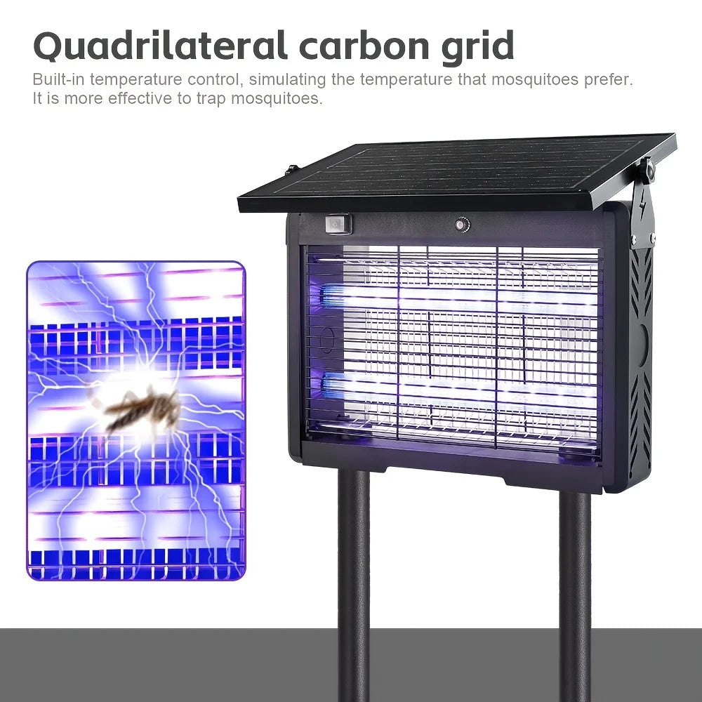 Outdoor Solar Mosquito Repellent Device And Insect Killer Lamp