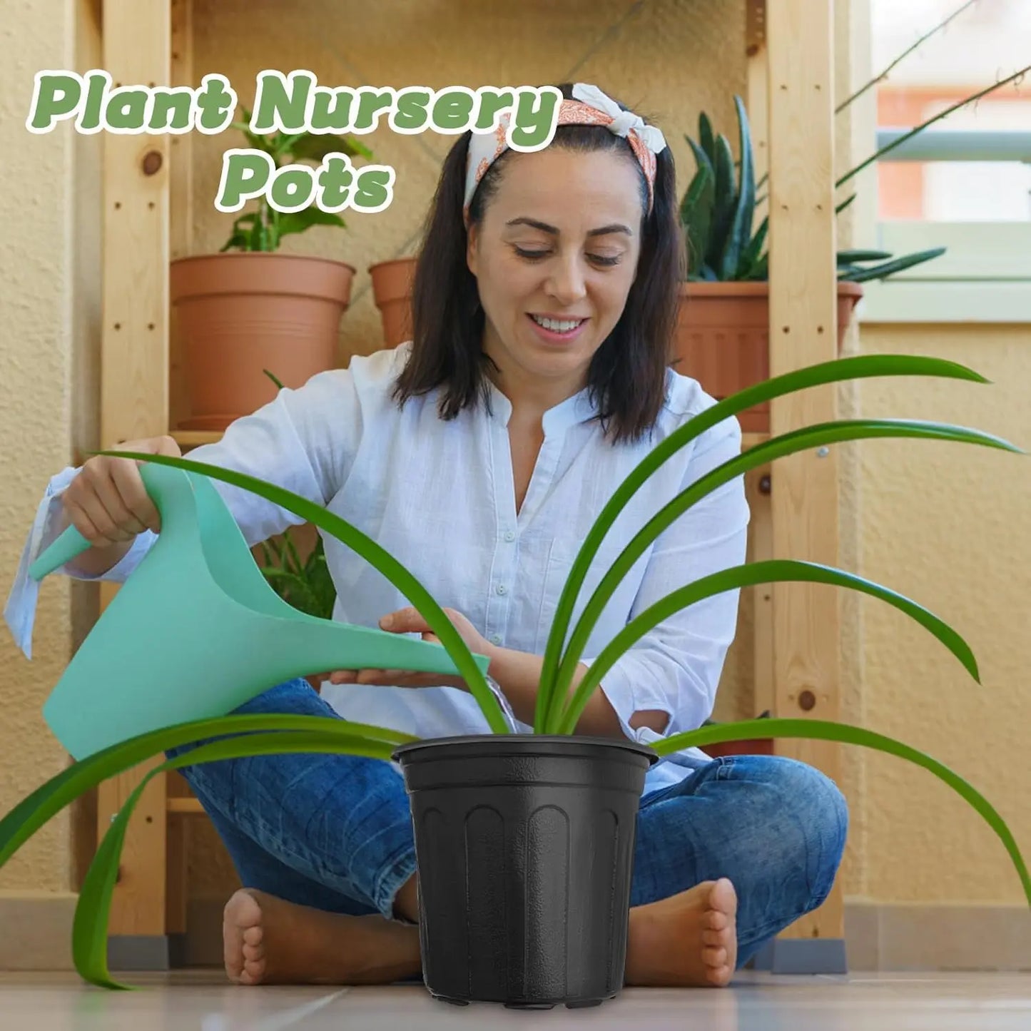 Plant Nursery Pots With Drainage Holes Pack For Seedlings And Transplants