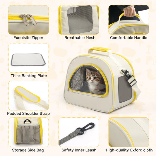 Breathable Oxford Foldable Carrier Tote Bag For Cats And Dogs