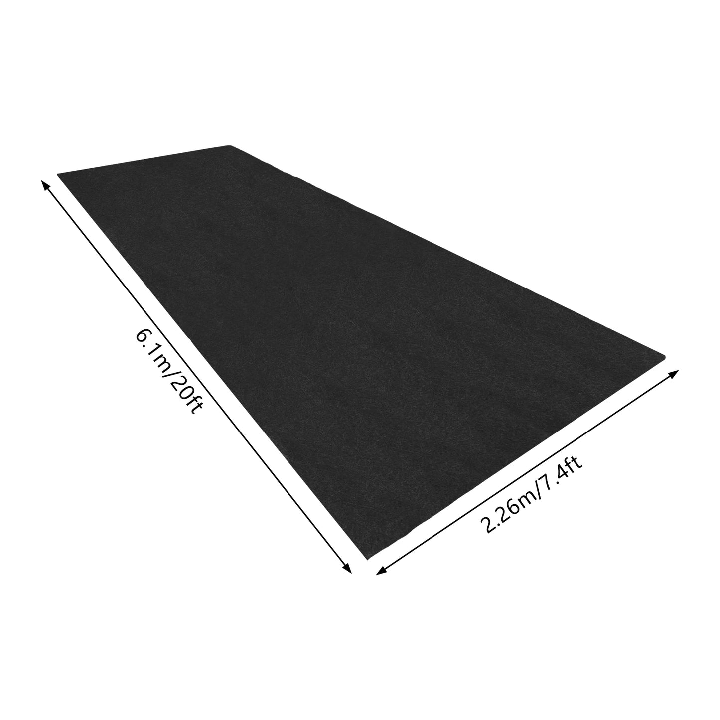 Garage Non Slip Mat Non Woven Cloth PE Waterproof Floor Protection