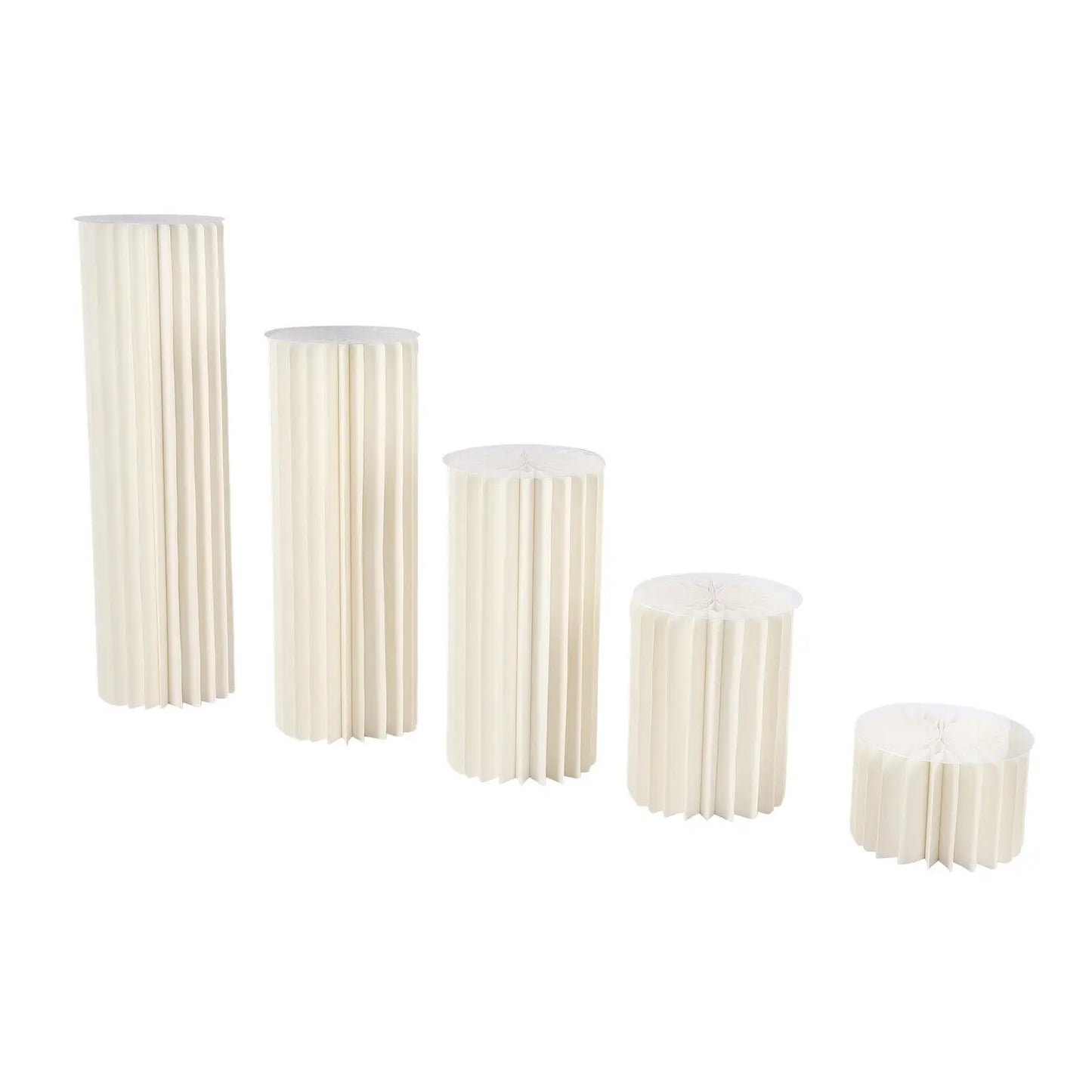 Wedding Centerpieces Cardboard Vases Set of 5 for Table Decor