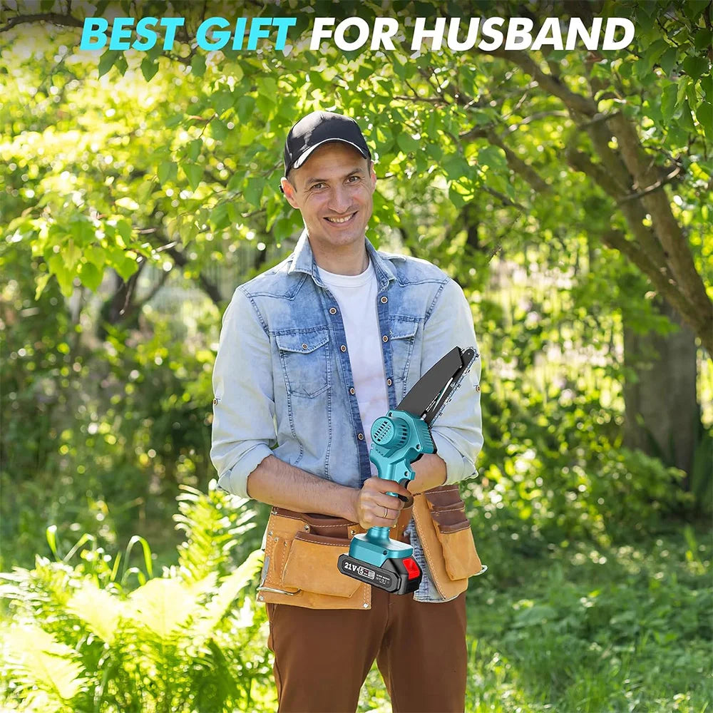 Seesii Cordless Mini Chainsaw For Wood Cutting And Tree Trimming