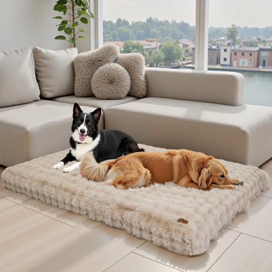 BORWART Ultra Plush Dog Bed Soft Cushion Washable Mat