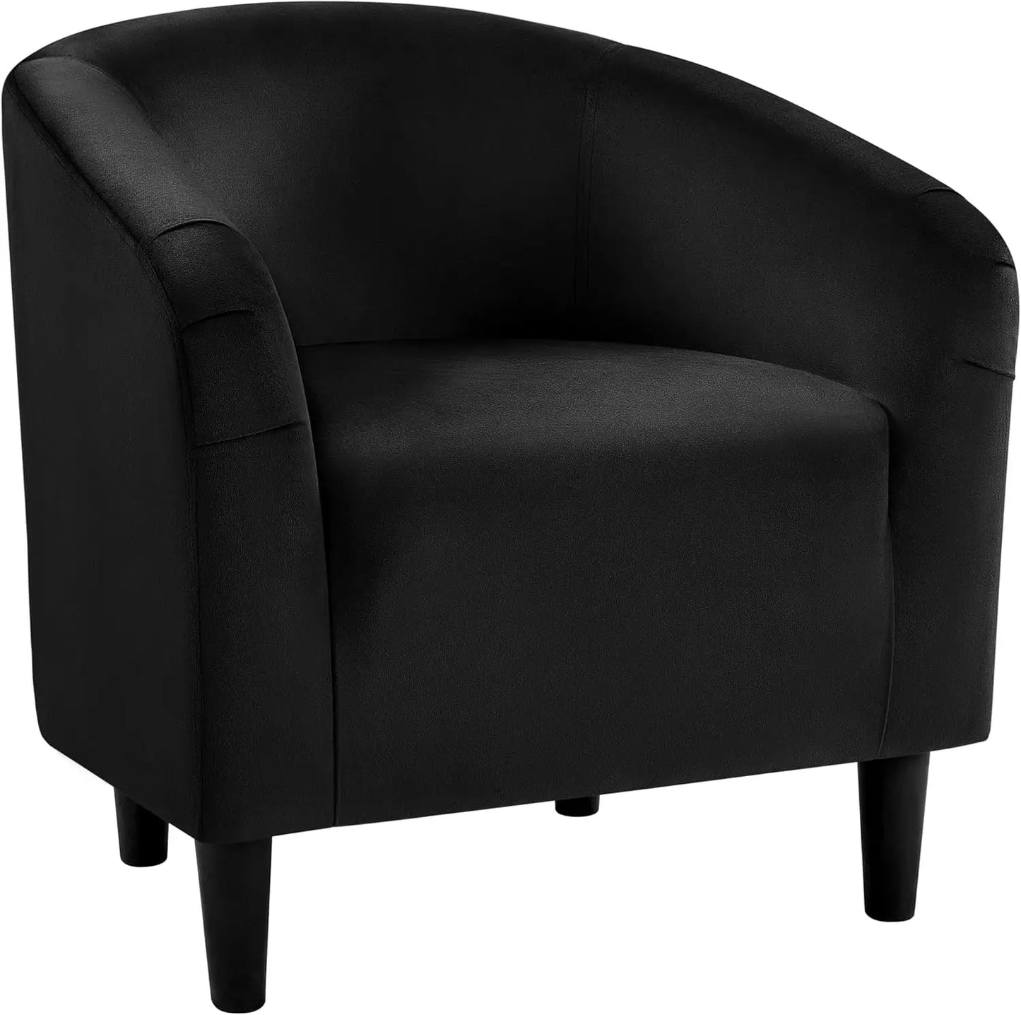 Barrel Chair Boucle Fabric Club Chair With Sherpa Padded Comfort Living Room