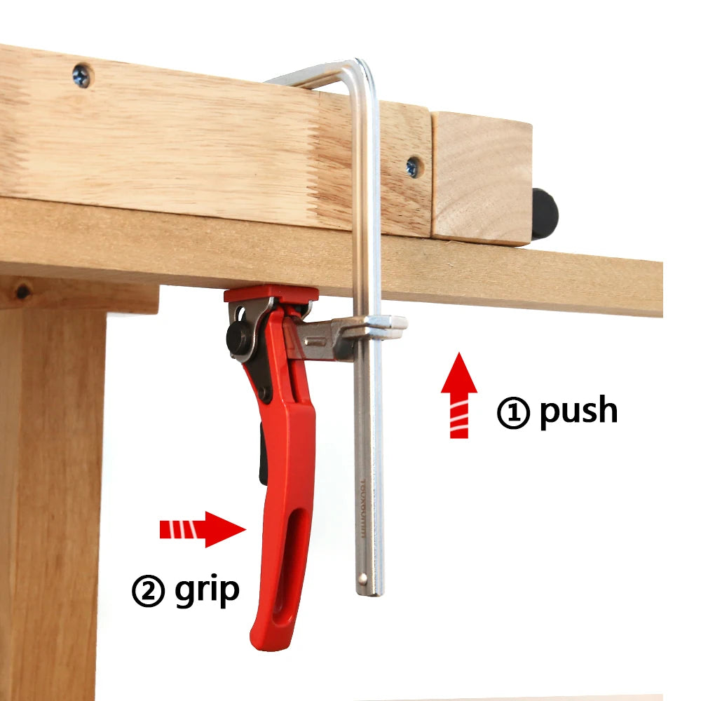 Allsome Alloy Steel Quick Ratchet Track Saw Guide Rail Clamp
