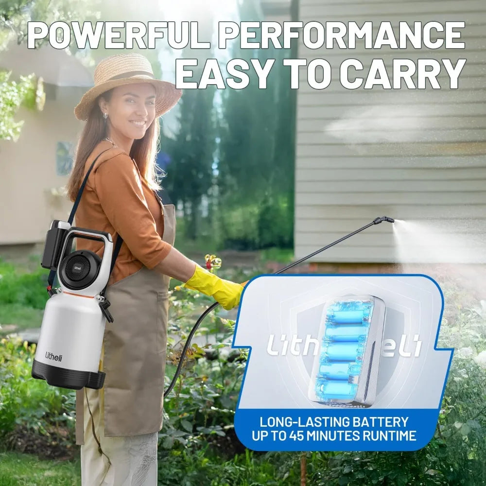 Cordless Garden Sprayer 20V With Intelligent Pump Pressure Control