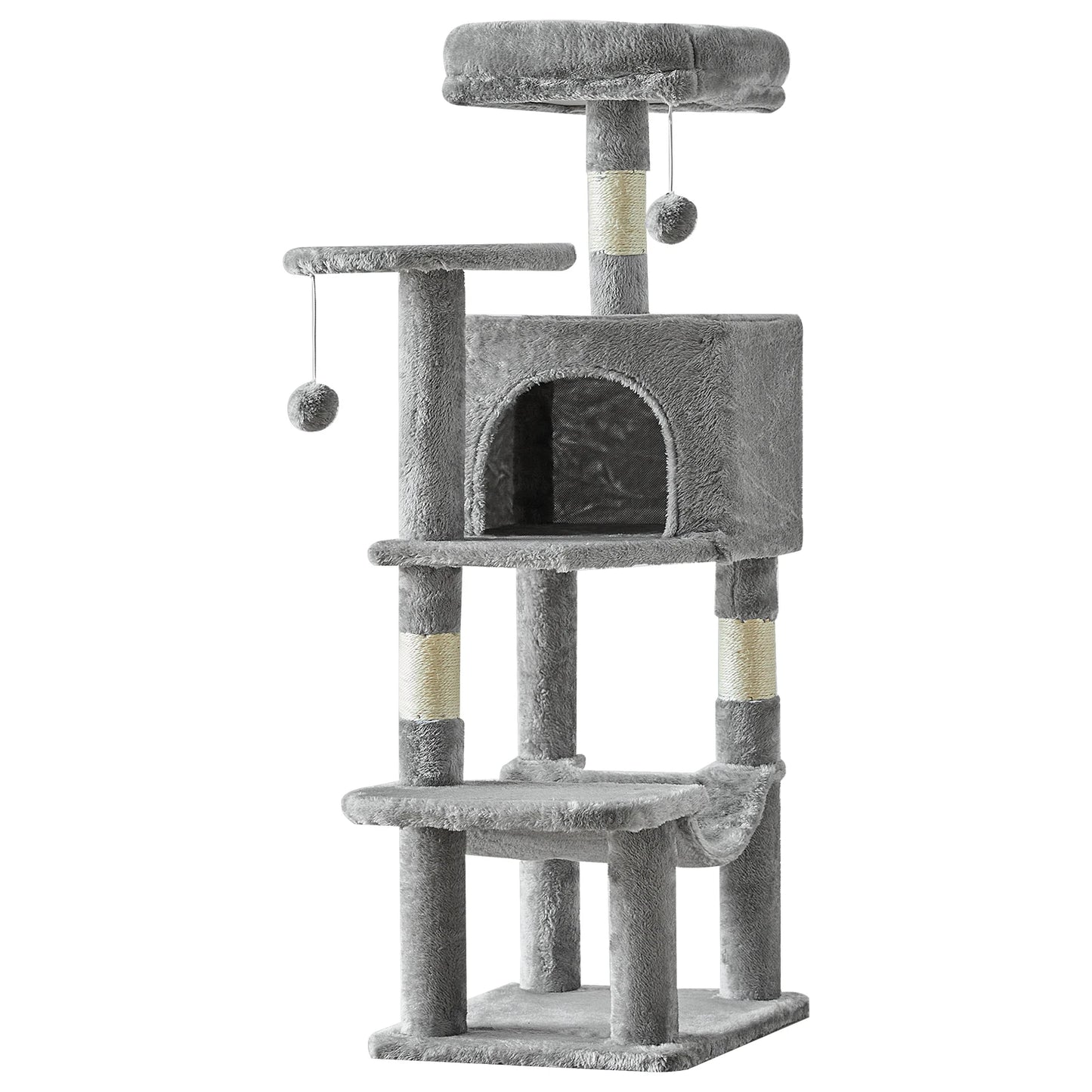 JHK Cat Tree Tall Multi Cat Climbing Tower Sisal Posts