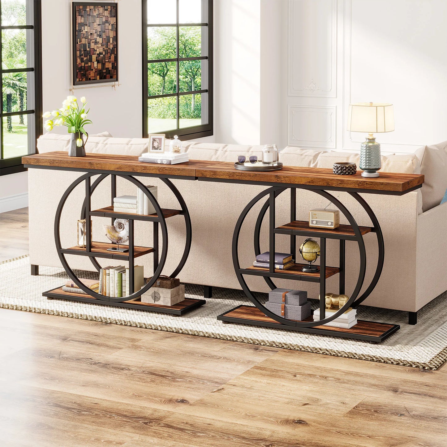Tribesigns 4-Tier Console Table for Entryway Hallway