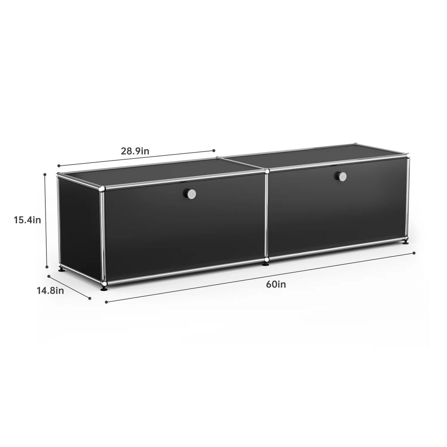 Furgle Modular Metal Storage Cabinet Freestanding Sideboard Organizer