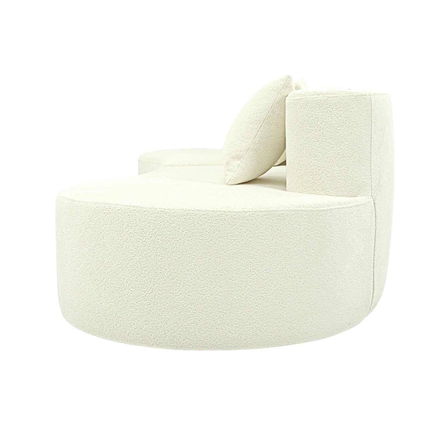Curved 4 Seat Modular Sectional Sofa Half Moon Modern