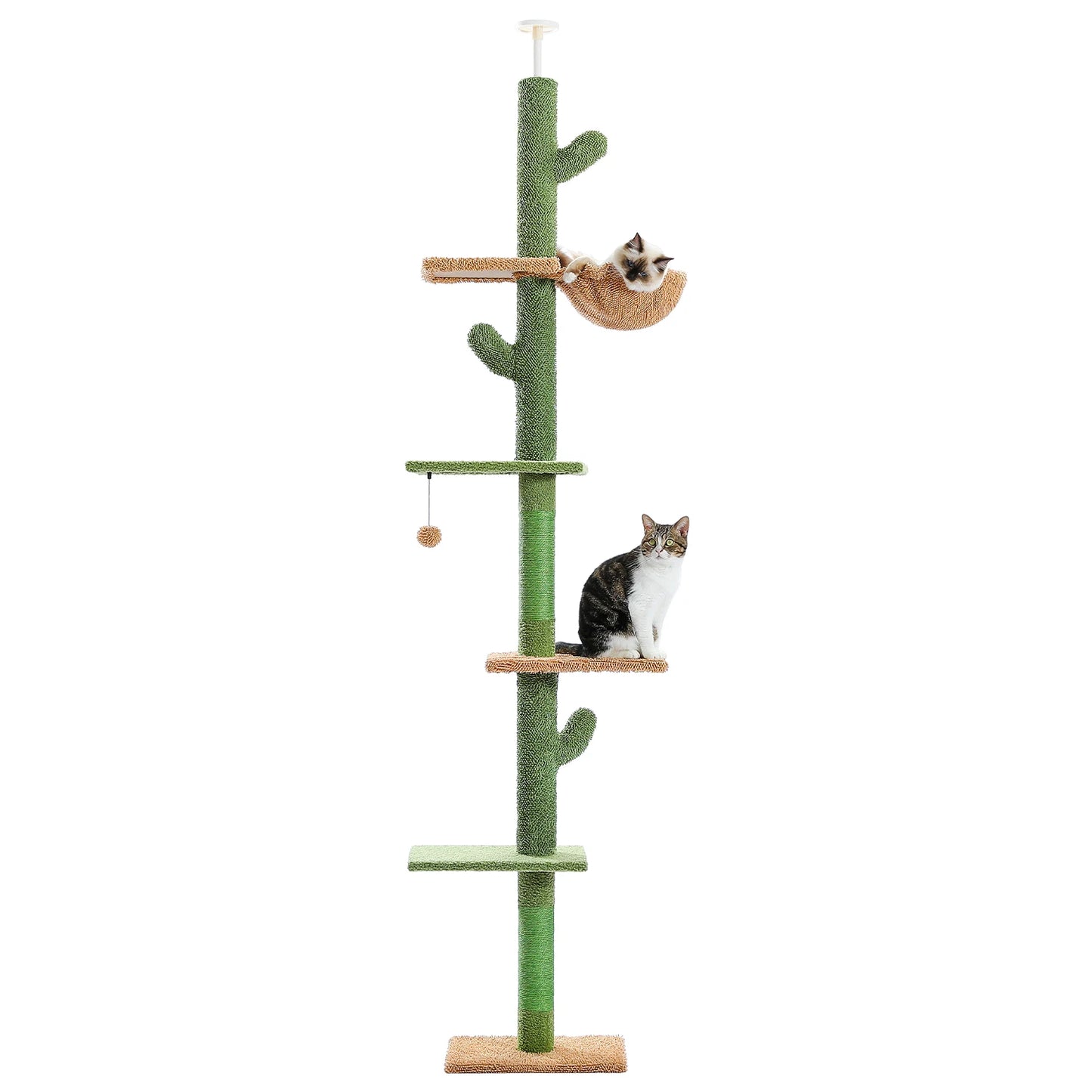 PAWZ Road Cat Tree FiveTier Floor To Ceiling Tower Indoor