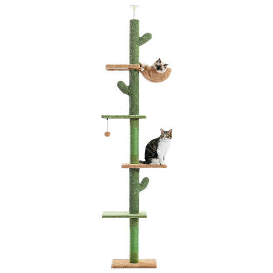 PAWZ Road Cat Tree FiveTier Floor To Ceiling Tower Indoor
