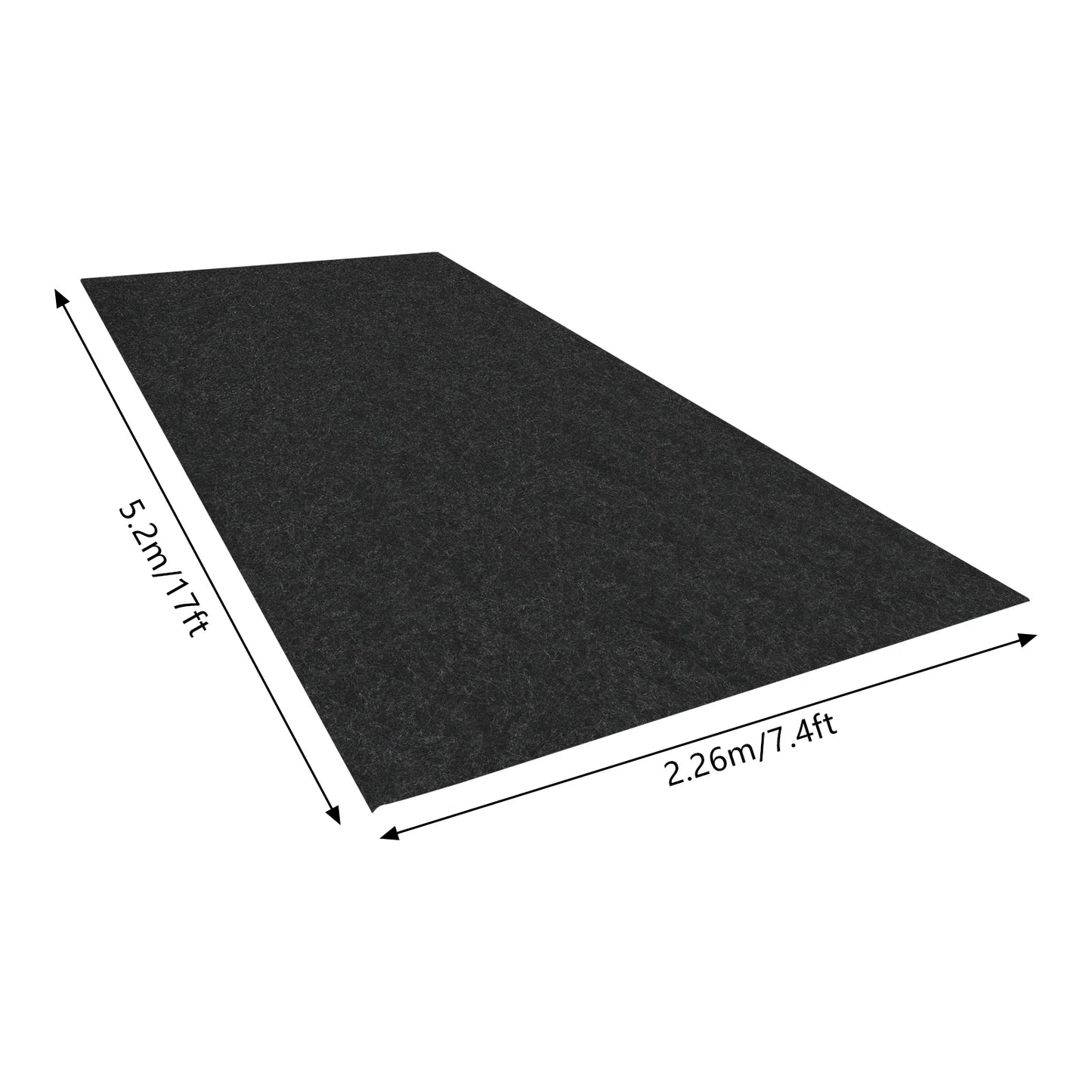Garage Non Slip Mat Non Woven Cloth PE Waterproof Floor Protection
