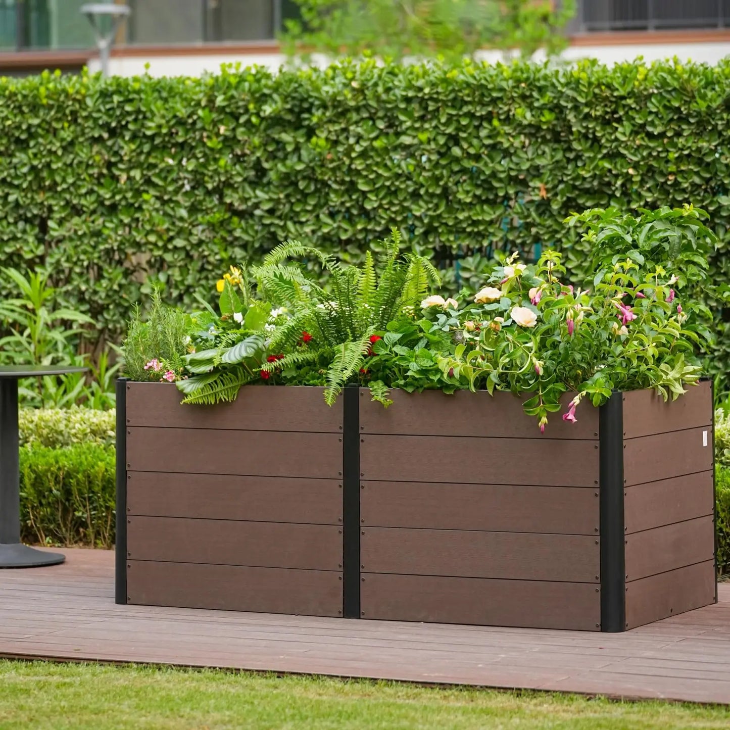HiMISS Elevated Raised Garden Bed Durable Composite Planter Box Deep Root